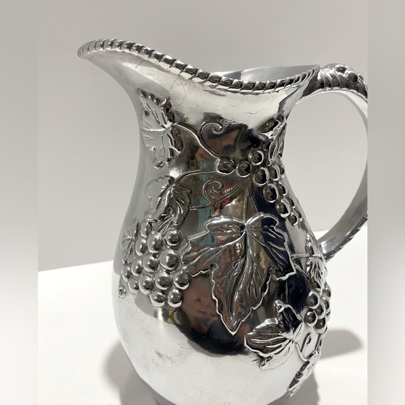 Lenox "Grape Weave" Pewter Beverage Pitcher NWOT - Picture 4 of 12